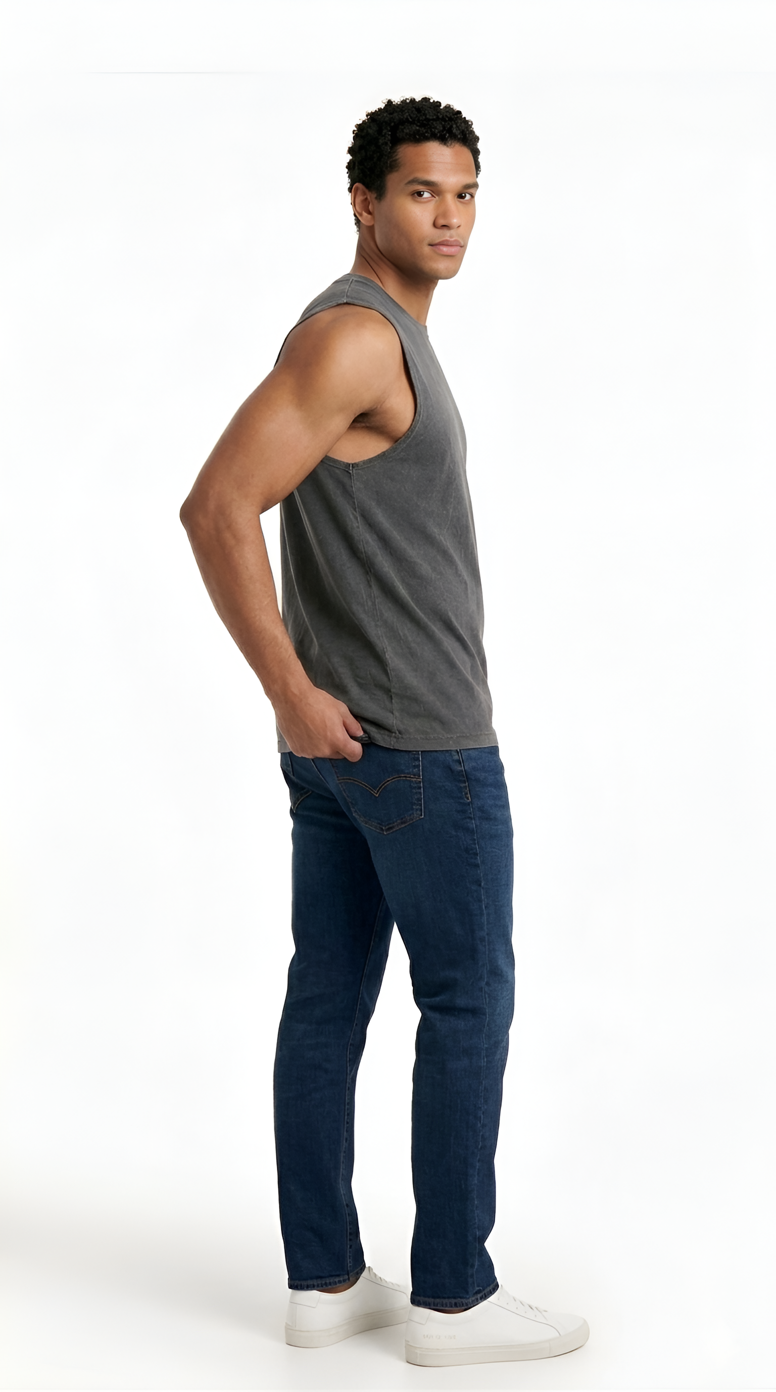 Essential Charcoal Tank Top