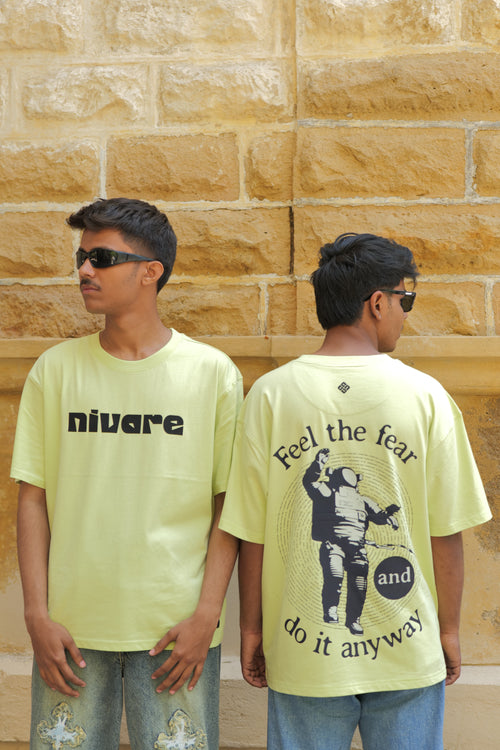 Astronaut Graphic T-Shirt – Lime Green