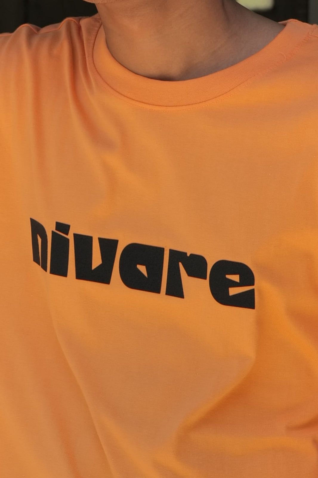 Be Positive Drop Shoulder T-Shirt – Orange